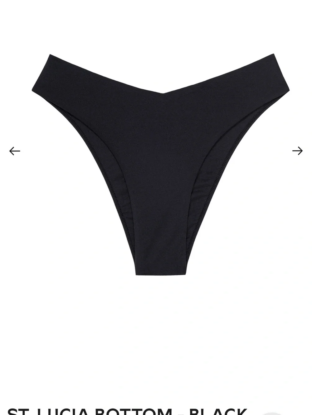 Monday Swimwear St. Lucia Black  Bikini Bottom